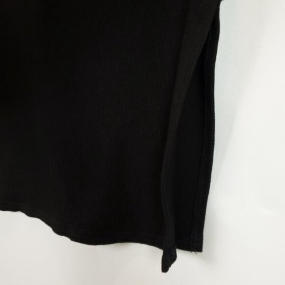 AQUA Black Cap Sleeve Midi Dress Size S - Picture 3 of 7